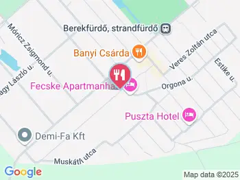 Rácz Panzió Étterem Berekfürdő a térképen