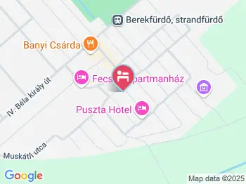 Termál Vendégház Berekfürdő a térképen