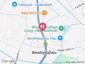 Flamingó Cukrászda Berettyóújfalu a térképen