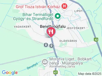 Katalin Motel & Étterem Berettyóújfalu a térképen