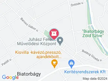 Juhász Ferenc szobor Biatorbágy a térképen