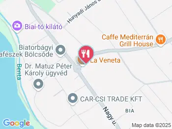 La Veneta Biatorbágy a térképen