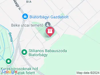 Szent Kereszt-templom romja Biatorbágy a térképen