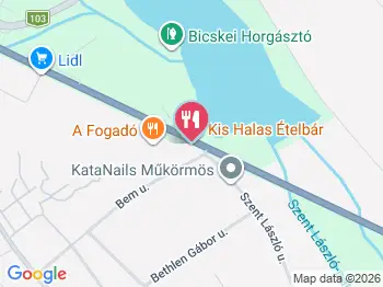 Kis Halas Ételbár Bicske a térképen