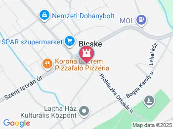 Középkori templomrom Bicske a térképen