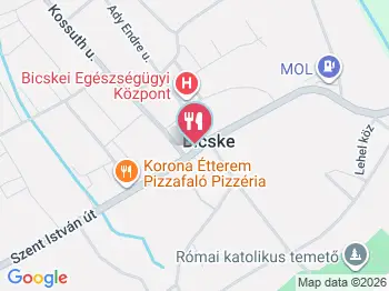Rafa Coffe Cave Bicske a térképen