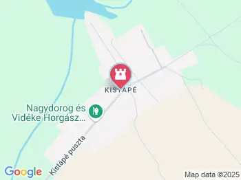 Kistápéi láprét Bikács a térképen