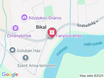 Fanyűvő óriás Bikal a térképen