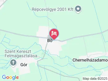 Dan Vendégház Bő a térképen