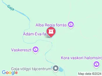 Ádám-Éva-fa Bodajk a térképen