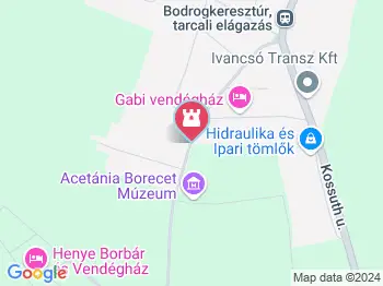 Acetánia Borecet Muzeális Kiállítóhely Bodrogkeresztúr a térképen