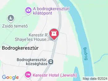 Rabbiház Bodrogkeresztúr a térképen