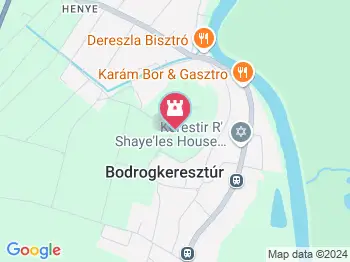 Zsidó temető Bodrogkeresztúr a térképen