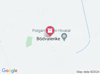 Bódvalenke freskói Bódvalenke a térképen