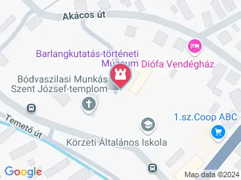 Barlangkutatás-történeti Múzeum Bódvaszilas a térképen