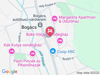 Apartman Ildikó Vendégház Bogács a térképen