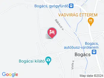 Apollo Vendégház Bogács a térképen
