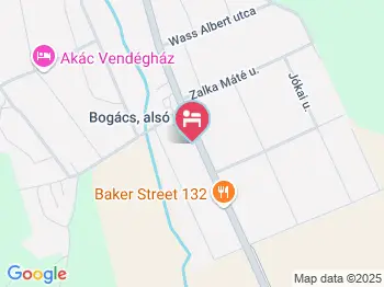 Artemis Vendégház Bogács a térképen