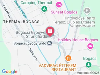 Bogácsi Thermálfürdő Bogács a térképen