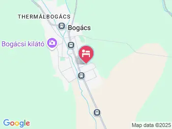 Hócza Üdülőház Bogács a térképen