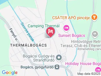 Jurta Üdülőközpont Bogács a térképen
