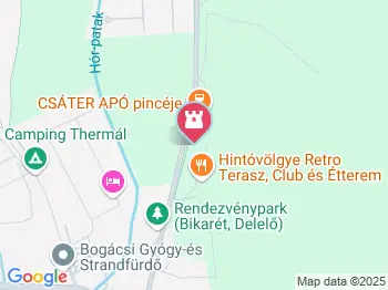 Szent Márton borkút Bogács a térképen