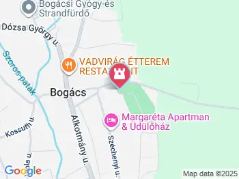 Szent Márton templom Bogács a térképen