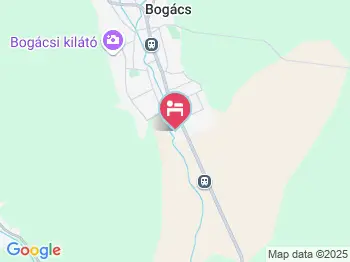 Szilveszter Vendégház Bogács a térképen