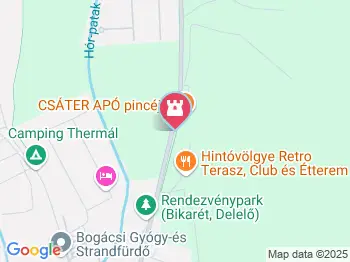 Színészliget Bogács a térképen