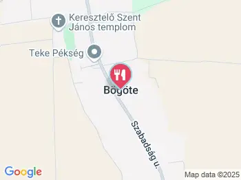 Patyi Étterem Bögöte a térképen