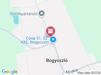 Szent Kozma és Damján templom Bogyoszló a térképen
