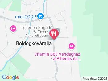 Bodóvár Wellness Panzió & Étterem Boldogkőváralja a térképen