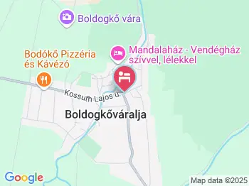 Bodóvár Wellness Panzió Boldogkőváralja a térképen