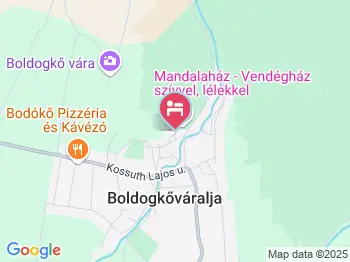 Mandalaház Boldogkőváralja a térképen