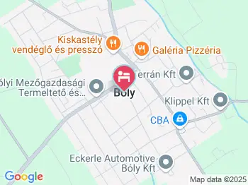 Atkári Pince Panzió Bóly a térképen