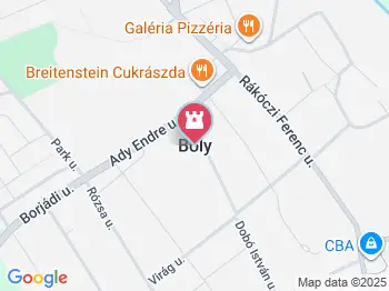 Batthyány-Montenuovo család mauzóleuma Bóly a térképen