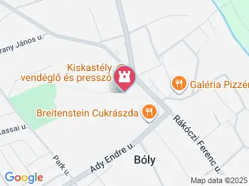 Batthyány-Montenuovo-kastély Bóly a térképen