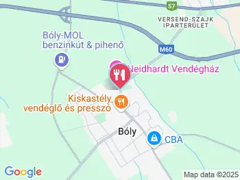 Róth Pince Bóly a térképen