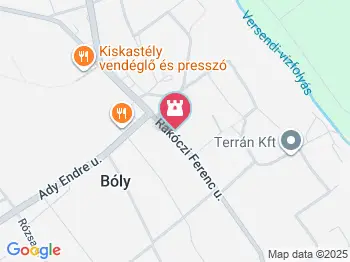 Szent István szobor Bóly a térképen