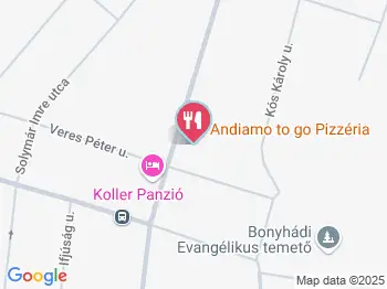 Andiamo Pizzéria Bonyhád a térképen