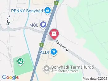 Bonyhádi Termálfürdő Bonyhád a térképen