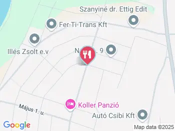 Koller Étterem Bonyhád a térképen