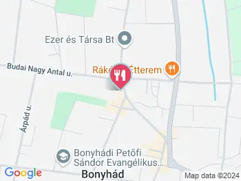 Temegén Étterem Bonyhád a térképen