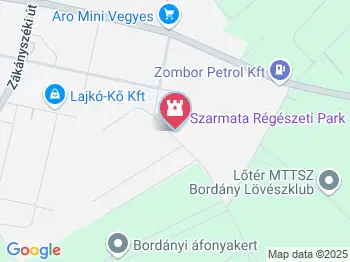 Szarmata Régészeti Park Bordány a térképen