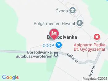 Csuhaj Vendégház Borsodivánka a térképen
