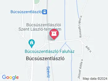 Szent László templom Búcsúszentlászló a térképen