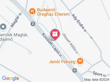 19. századi Pincesor Budajenő a térképen