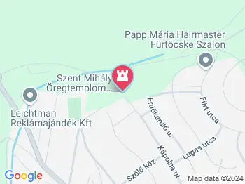 Szent Mihály öregtemplom Budajenő a térképen