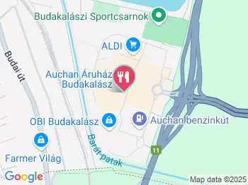 Lakoma 39 - Auchan Budakalász a térképen