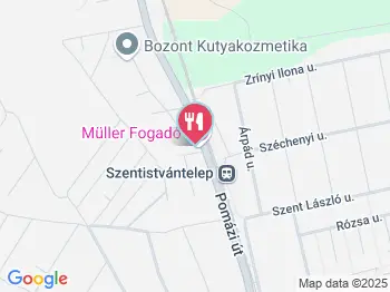Müller Fogadó Budakalász a térképen